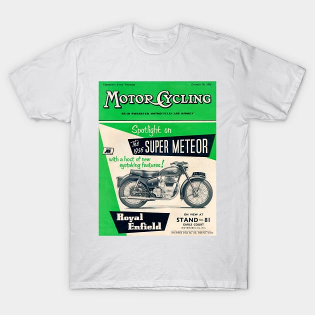 Vintage Motor Cycle Magazine Cover T-Shirt by Random Railways